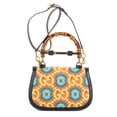 thumbnail image 4 of Pre-Owned Gucci Navy/Multicolor Kaleidoscope Bamboo Medium Handbag GG Printed Canvas, 4 of 10