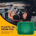 thumbnail image 1 of QUMIIRITY Green Plastic Oil Drain Pan for Car with Lightweight Design and Stackable Storage for Engine Fluids, 1 of 8