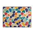 thumbnail image 5 of Yayeee Area Rugs for Living Room 6.7'x4.8' Indoor Non Slip Washable Bedroom Carpet, Colorful Clover Pattern, 5 of 5