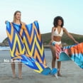 thumbnail image 6 of Winthome 2pcs Microfiber Beach Towel Extra Large Oversized Sand Free Super Absorbent Quick Dry Machine Washable Compact Towels Blanket(Geometry+Vortex) 72inch x 40inch for Travel Swimming Camping Yoga, 6 of 7