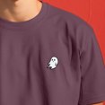 thumbnail image 5 of Dalix Ghost Midweight Garment Dye Soft Tee Short Sleeve Cotton Shirt Mens in Plum 2XL XX-Large, 5 of 5