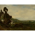 thumbnail image 3 of Théodore Rousseau 18x14 Black Modern Framed Museum Art Print Titled - An Old Chapel in a Valley (ca. 1835), 3 of 5