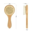 thumbnail image 6 of Natemia Wooden Baby Hair Brush Set for Newborns & Toddlers - Natural Soft Bristles - Ideal for Cradle Cap - Perfect Baby Registry Gift Set of 3, 6 of 8