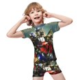 thumbnail image 4 of Transformers Boys 2-Piece Swimsuit Set, Short Sleeve Rash Guard & Swim Trunks, 4 of 7