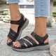 thumbnail image 2 of MKLEKYY Sandalias de Mujer Playa Sandalias Cómodas para Mujer para Uso Diario E Informal Con Diseño Elegante, Cierre de Cinta y Suela Gruesa para Actividades de Verano, 2 of 5