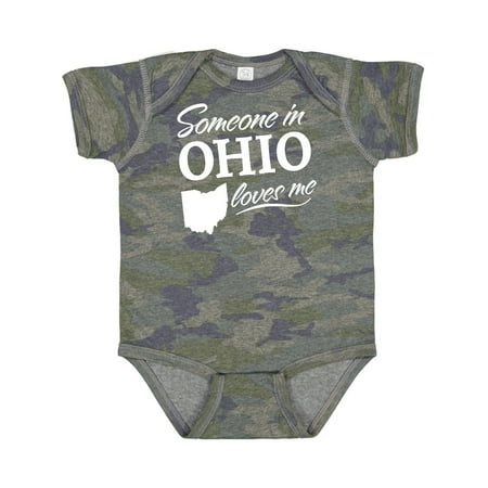 

Inktastic Someone in Ohio Loves Me Gift Baby Boy or Baby Girl Bodysuit