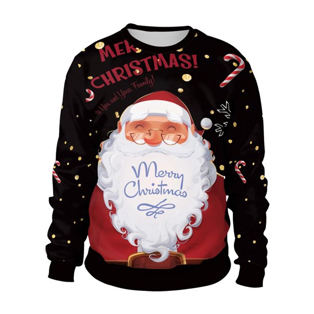 Chándal de cuello redondo para hombre, sudaderas de Navidad feo, Jersey Unisex, sudaderas con gráfico de muñeco de nieve, ropa de calle Y2K