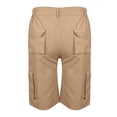 thumbnail image 5 of DYMADE Men Casual Mid-Rise Bermuda Knee Length Cargo Shorts, 5 of 5