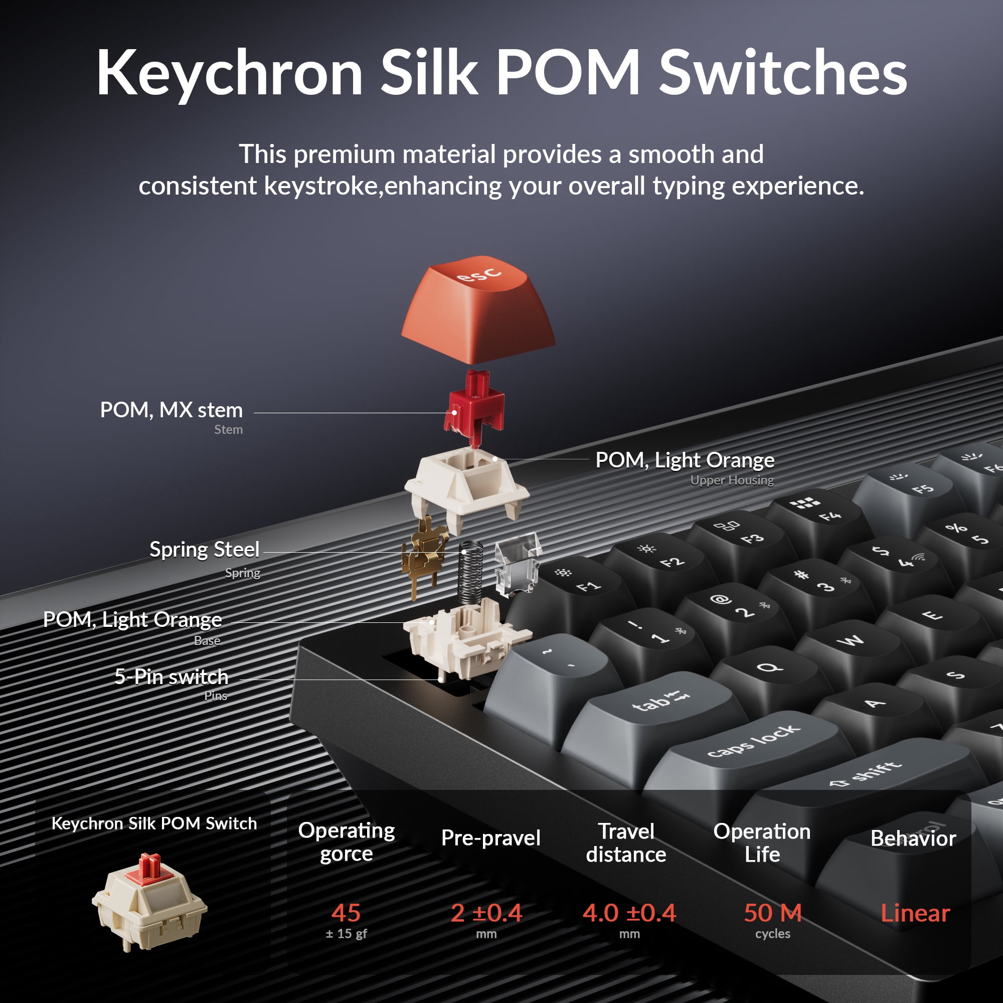 Keychron V6 Ultra 8K Full Size Wireless Mechanical Keyboard, 8000Hz, Hot-Swappable Red Switch, RGB Backlight, PBT Keycaps, 2.4GHz/Bluetooth/Wired, QMK/VIA, for Windows macOS Linux– Black