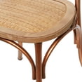 thumbnail image 4 of DecMode Metal Dining Chair with Brown Rattan Seat, Set of 2, Copper, 4 of 9