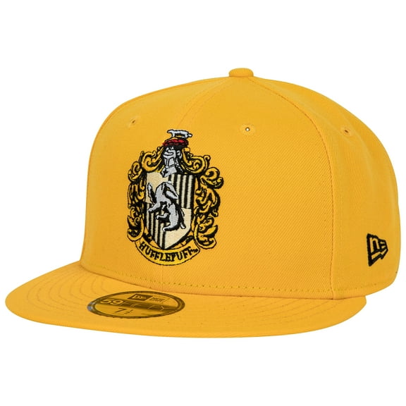 Harry Potter Hufflepuff House Crest New Era 59Fifty Fitted Hat-7 5/8 Fitted
