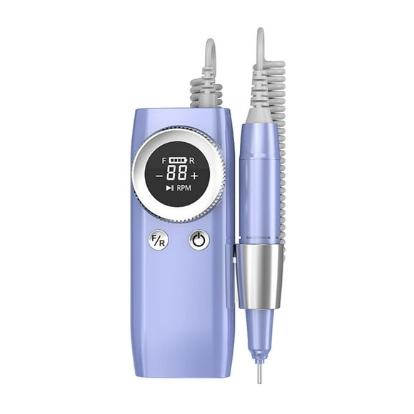 Máquina de lima de uñas portátil Máquina de lima de uñas eléctrica, bajo ruido, ajustable para Violeta