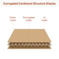 thumbnail image 3 of 100 Paquete 11' x 8.5' Cartón Corrugado Hojas 1/8' Grosor Plano Cartón Relleno Inserciones Almohadillas para Sobres Embalaje Arte Proyectos Bricolaje Artesanía, 3 of 7