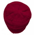 thumbnail image 3 of Thick Knit Soft Stretch Beanie Cap - Red, 3 of 3