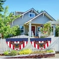 thumbnail image 6 of Hvmvliv Half Circles USA Flag (35.43x17.71in) Independence Day Polyester Half Fan Flag Red White and Blue Printing Hanging USA Bunting Memorial Day Party Garden Yard Porch Decorations Multicolor, 6 of 6