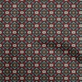 thumbnail image 1 of oneOone Georgette Viscose Tissu Rouge Asiatique Kilim Robe Tissu Tissu Imprimé par la Cour 42 Pouces de Large, 1 of 5
