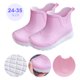 thumbnail image 5 of Zapatos lluvia fáciles poner Botas para ligeras y niñas (28-29) rosa, 5 of 9