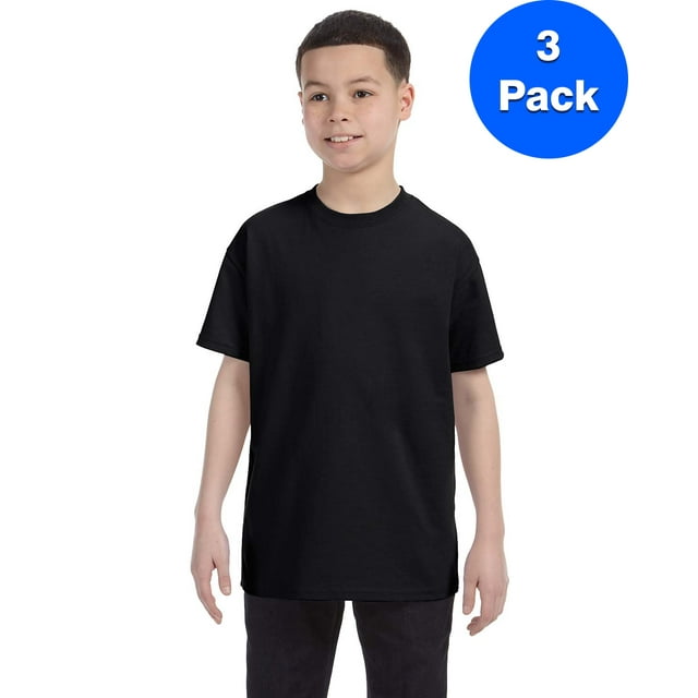 Hanes Youth Authentic-T T-Shirt - 54500 (Pack Of 3)
