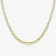 thumbnail image 7 of Cate & Chloe Olivia 18k Yellow Gold Plated Tennis Necklace with Simulated Diamond Crystals for Women, 7 of 7