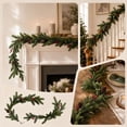 thumbnail image 6 of Artificial Cedar Christmas Garland with Berries Pinecones, 6FT Xmas Mantle Fireplace Table Stair Railing Holiday Indoor Decor, 6 of 6