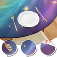 thumbnail image 4 of Colorful Tie Dye Nebula Pattern Round Fitted Tablecloth with Elastic Edge,Dining Table Cover Waterproof,Outdoor Round Tablecloth for Camping,Dining,Indoor and Outdoor, 4 of 7