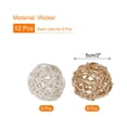 thumbnail image 2 of Set of 12 Pcs Wicker Rattan Balls 2 Inch Rattan Decorative Balls for Vase Fillers Home Decor Golden,White, 2 of 5