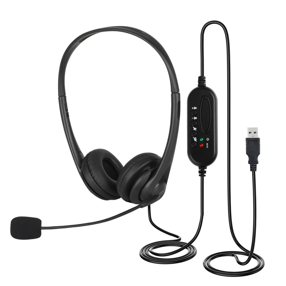U11 USB Headset with Microphone, Comfortfit Office Computer Headphone