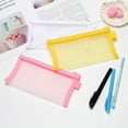 thumbnail image 2 of Multipurpose Transparent Mesh Zipper Pouches Cosmetic Bag Makeup Pouches Pencil Case Pen Holder Travel Organizers, 2 of 7