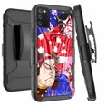 thumbnail image 1 of DALUX V Hybrid Kickstand Holster Phone Case Compatible with Samsung Galaxy A03s (2022) 6.5 inch - Kabuki Fight, 1 of 2