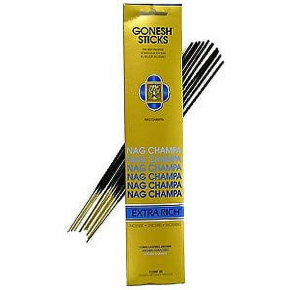 Gonesh Incense Extra Rich- Nag Champa (20 Sticks in 1 Pack) (Pack of 3)
