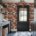 thumbnail image 3 of Peel and Stick Wallpaper Abstract Mandala Geometric Motifs Earthy Tribal African Wall Mural 17.7in x 9.8ft Self Adhesive Removable Wall Paper Renter Friendly Wallpaper for Nursery Bedroom Cabinets, 3 of 8