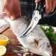 thumbnail image 2 of Tijeras de cocina Tijeras para carne multifunción resistentes Tijeras para pollo Tijeras para aves de corral de acero inoxidable para cortar pollos, huesos y carne ER, 2 of 5