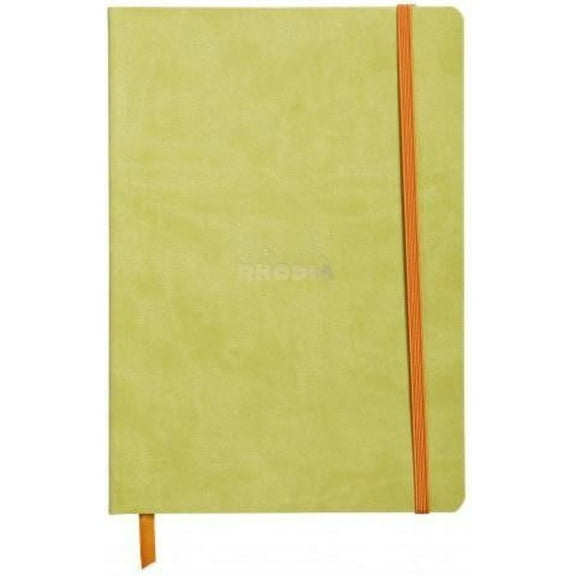 Rhodia - Soft Cover Rhodiarama Notebooks, 6 x 8 1/4 (A5), Anise Green, Lined