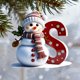 thumbnail image 4 of Adornos navideños personalizados con letras 2025 | Colgante acrílico para decorar el árbol | Adornos navideños personalizables para la decoración del hogar, 4 of 6