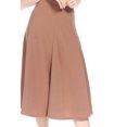 thumbnail image 5 of MOA Collection Women's Solid Flared Lightweight Elastic Long Midi A-Line Skirt Comfortable and Stylish, 5 of 6