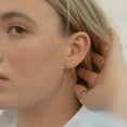 thumbnail image 2 of Aggie CZ Chain Stud Earrings, 2 of 4