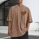 thumbnail image 1 of Ceisia Men Printed Casual Sports Washed Distressed Short Gift Sleeve Round Neck T-Shirt, 1 of 5