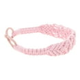 thumbnail image 3 of Unique Bargains 1 Pc Hand-woven Argyle Headbands for Women Pink, 3 of 5