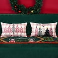 thumbnail image 2 of Christmas Pillow Covers 12x20 Inch Set of 2 Trees Red Black Green Buffalo Plaid Decorative Lumbar Pillowcases Winter Holiday Cushion Cases for Christmas Decorations, 2 of 6