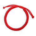 thumbnail image 1 of Pulseras ajustables Minnieouse Budista de cuerda de la suerte color Rojo, 1 of 6