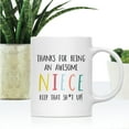 thumbnail image 2 of Koyal Wholesale Funny Ceramic Coffee Mug, Colorful Thanks For Being An Awesome, Niece, 2 of 5