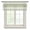 Green, variant on Black Striped Semi Sheer Valance Curtains Modern Classic Stripe Rustic Country Farmhouse Voile Valances Curtain Rod Pocket Small Window Treatment for Kitchen Bathroom Cafe 54"x18"