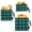 Green Navy Tartan Plaid, variant on Dailycode 3 Pack Reusable Ziploc Bags Leakproof Sandwich Snack Freezer Bags, Dark Green Blue Plaid Pattern