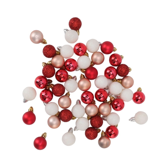 Mini adornos de bolas de Navidad NikouMX 49 piezas