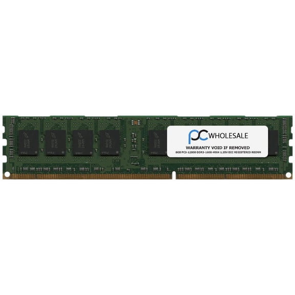 HP 735302-001 - 8GB PC3-12800 DDR3-1600 1Rx4 1.35v ECC Registered RDIMM (Third Party)