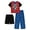 royal blue/red, variant on Sonic, Tails and Knuckles 'Gotta Go Fast' Boy's 3-Piece Pajama Set (Size 8)