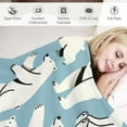 thumbnail image 3 of COMIO Polar Bear Blanket Gifts for Adults Vintage Soft Warm Lightweight Cozy Wild Realistic Animals of The North Throw Blankets for Bed Living Room Sofa Couch Decor, 3 of 6