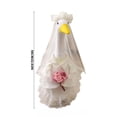 thumbnail image 3 of AZXY Wedding Porch Goose Outfit, 23‑Inch Goose Costume for Porch Goose, Goose Clothes for Cement Plastic Lawn Goose Statue, Goose Clothing Accessory, Wedding Decor for Yard Lawn Patio Garden Home, 3 of 7