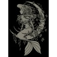 thumbnail image 2 of Men's The Little Mermaid Dreamy Ariel Graphic Tee Black Small, 2 of 5