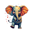 thumbnail image 3 of cartoon Elephant Stickers, Waterproof Elephant Sticker for Water Bottle Laptop Phone Cases Planner Skateboard Luggage Helmet Party Favor Decor, Ideal for Adults Teens Teacher Rewards, 3 of 8